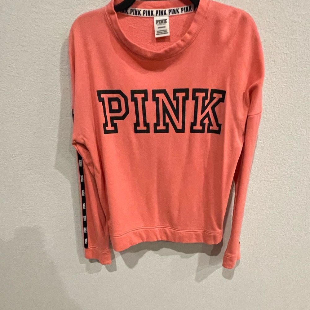 pink/coral sweatshirt
